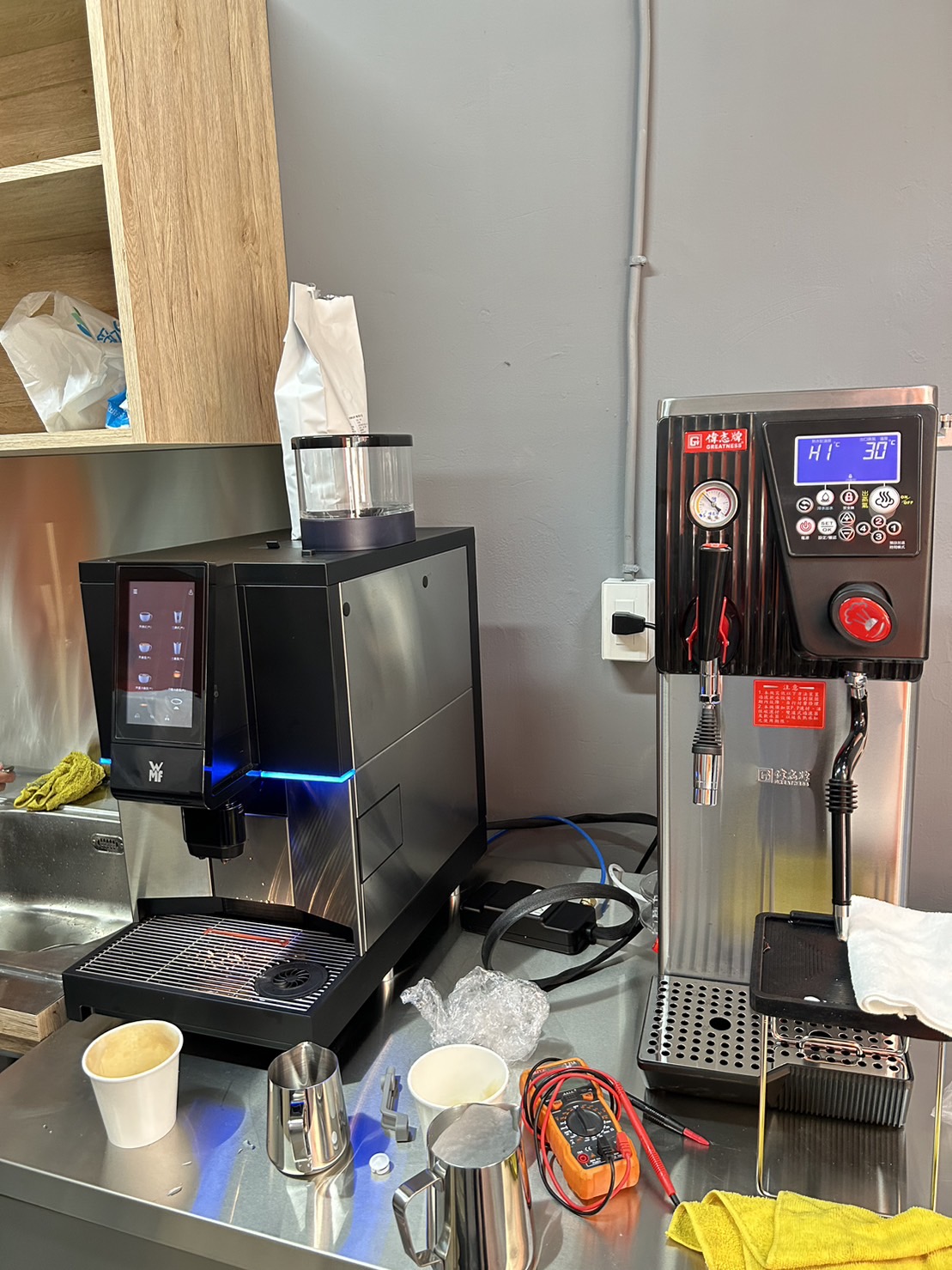 新北市中和區參食早午餐安裝WMF1300S全自動咖啡機
