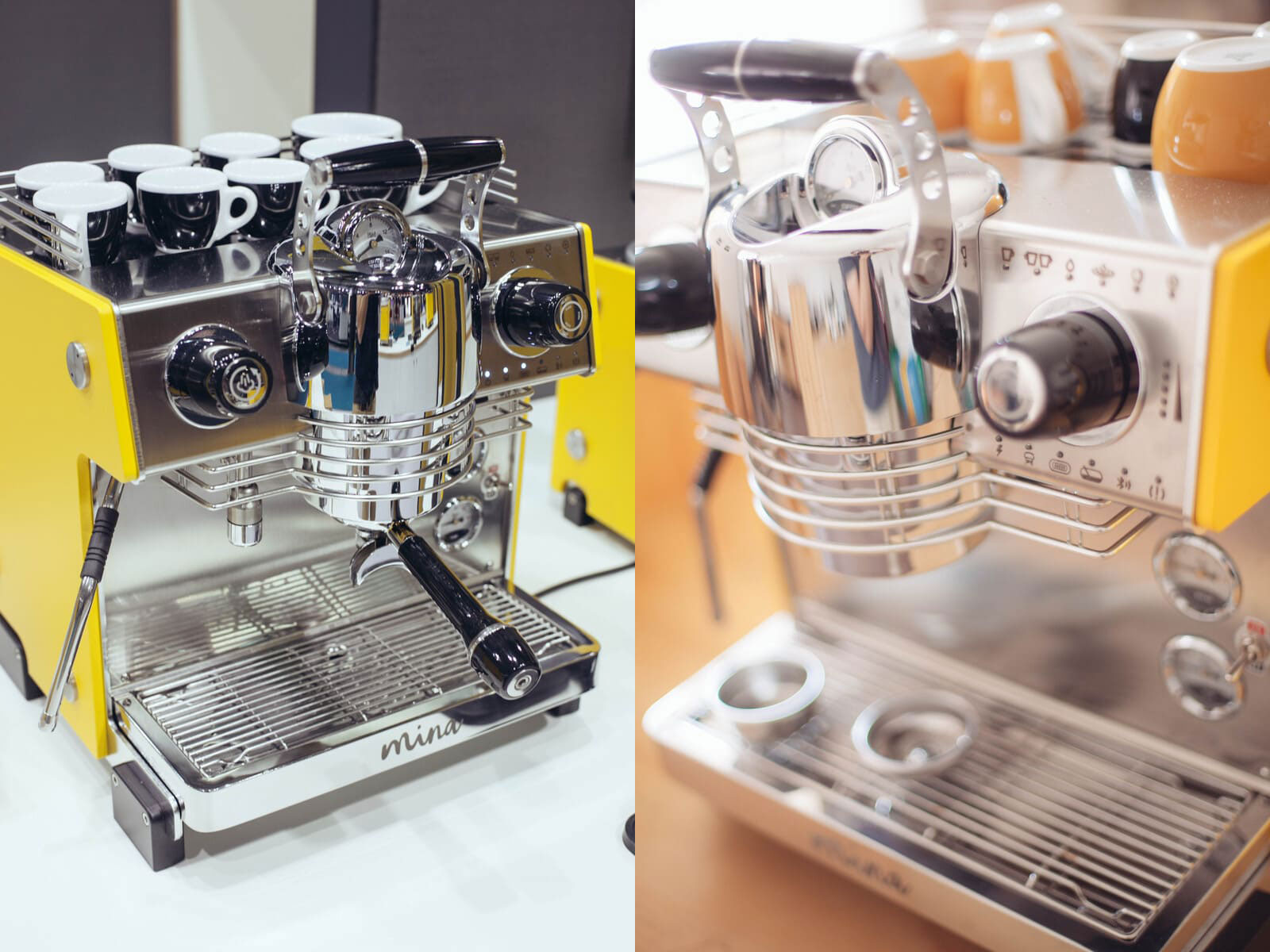 dalla corte mina 多鍋爐義式咖啡機 高階 單孔 黃色 Let's rock your coffee with flow profiling
